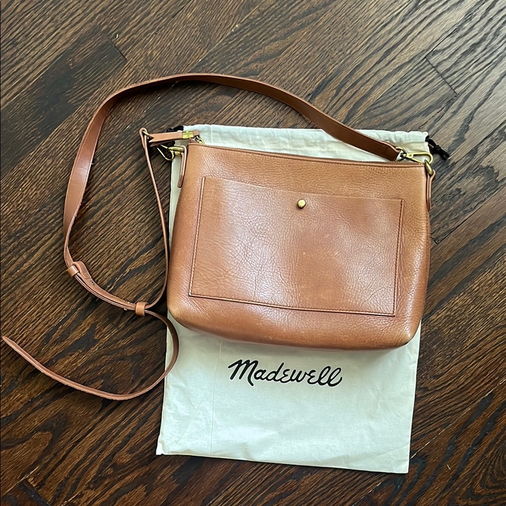 Madewell Brown Leather Shoulder Bag: 3 detachable straps included